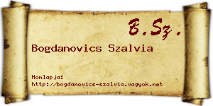 Bogdanovics Szalvia névjegykártya